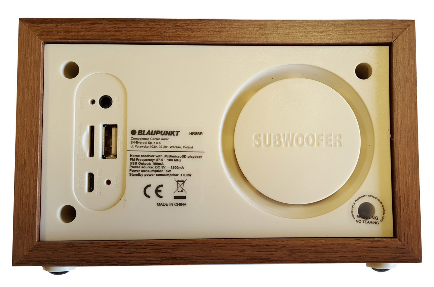 Radijo imtuvas Blaupunkt HR5BR FM/SD/USB/AUX - 3