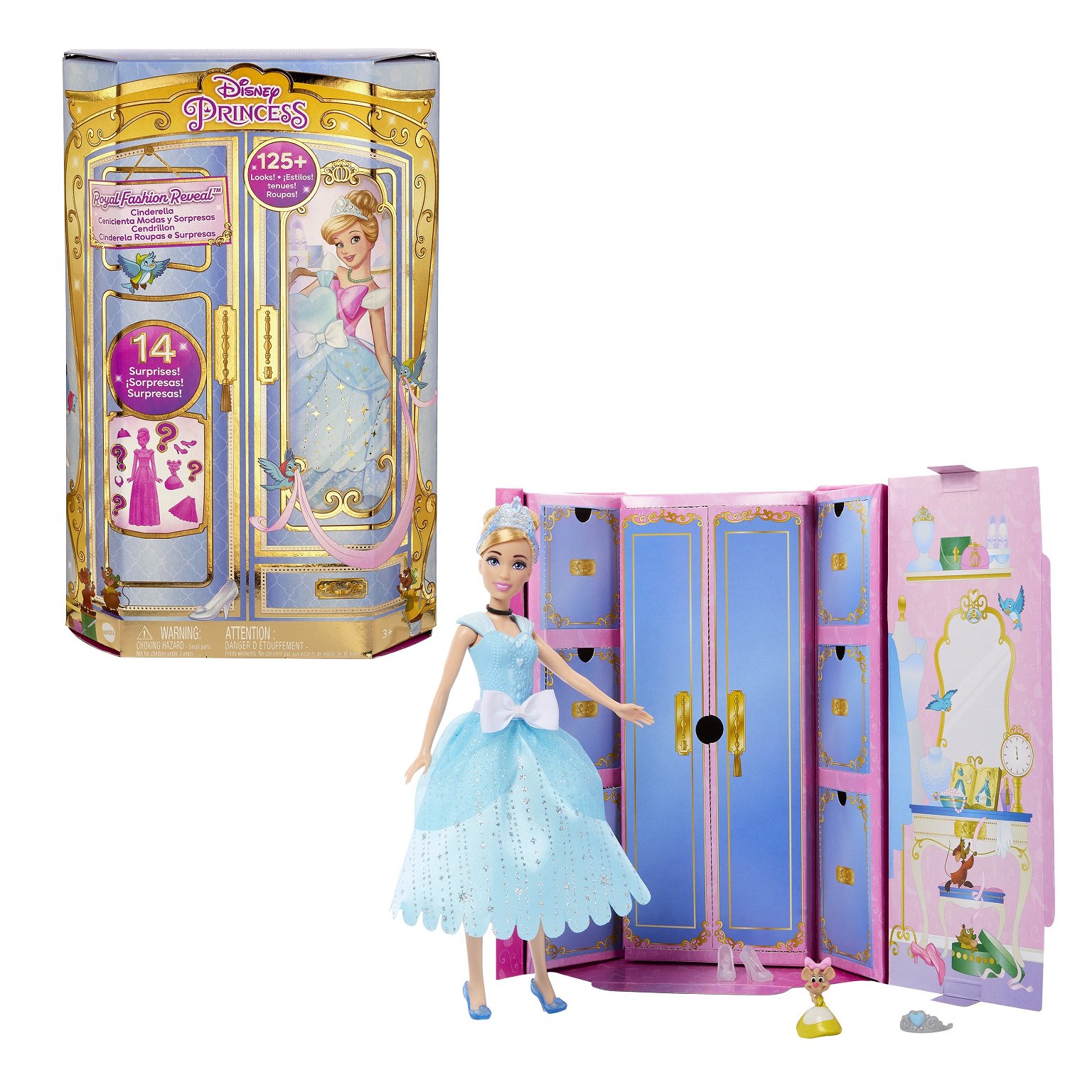 Lėlės Disney Princess Pelenės siurprizų rinkinys