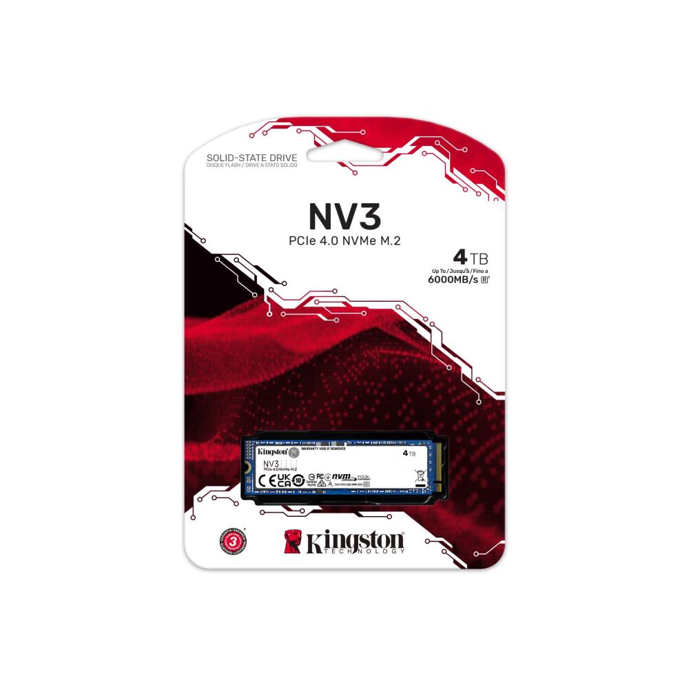 Kietasis diskas KINGSTON NV3 4TB M.2 PCIE - 3