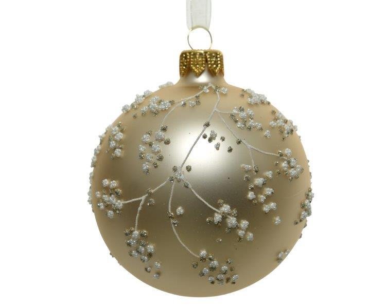 Kalėdinis eglės žaisliukas BRANCH, perlų sp., 8 cm