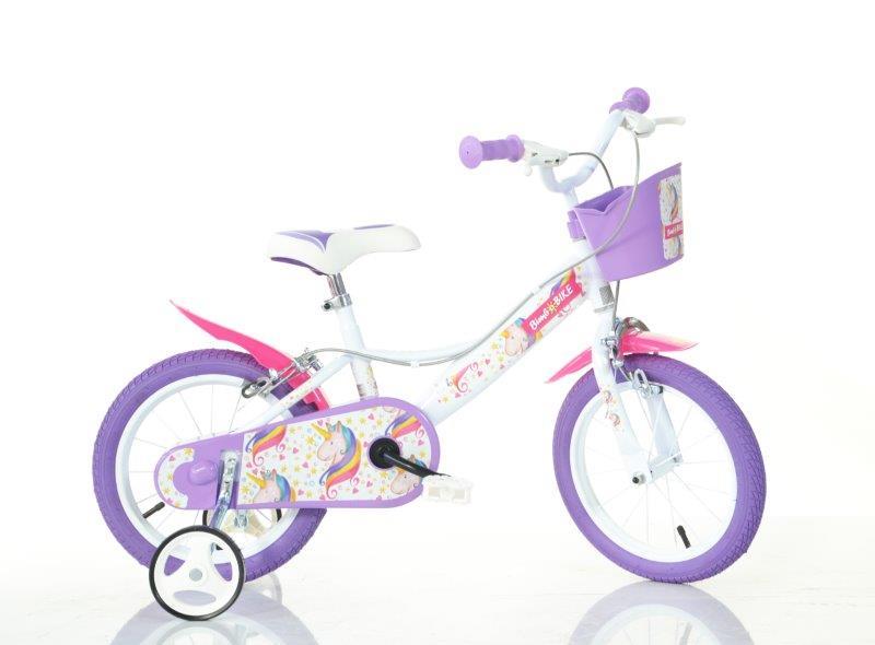 Vaikiškas dviratis Bimbo Bike MTB, violetinis, 14"-0