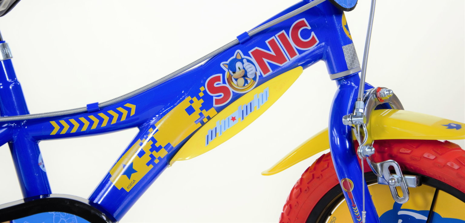 Vaikiškas dviratis Dino Bikes Sonic, 16'', mėlynas-1