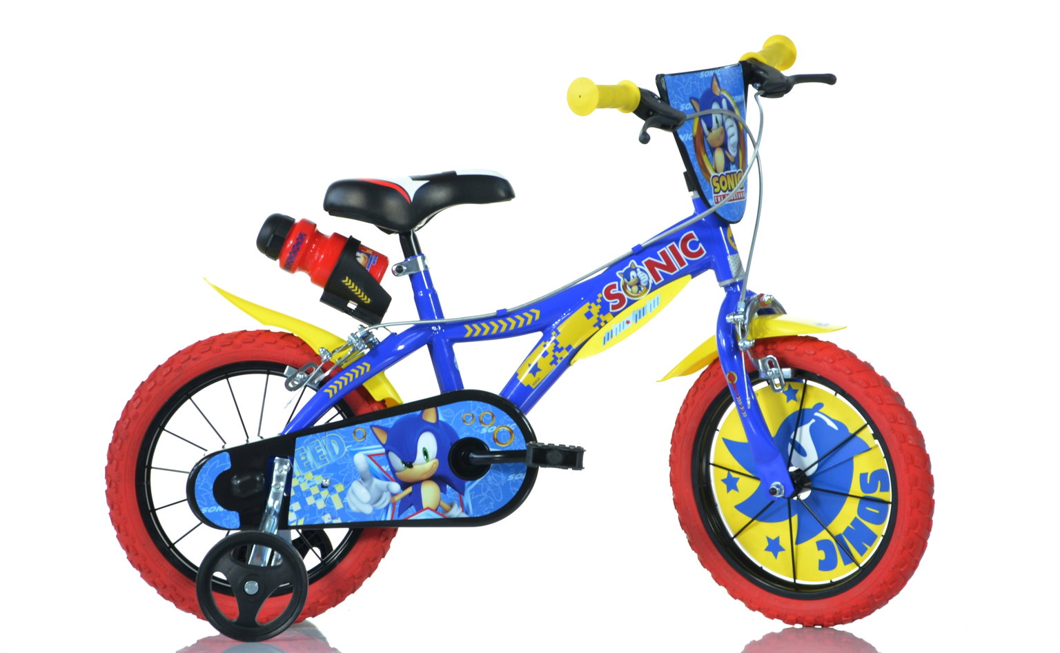 Vaikiškas dviratis Dino Bikes Sonic, 16'', mėlynas-0