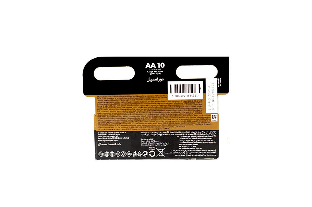 Elementai DURACELL AAA, 10 vnt. - 2