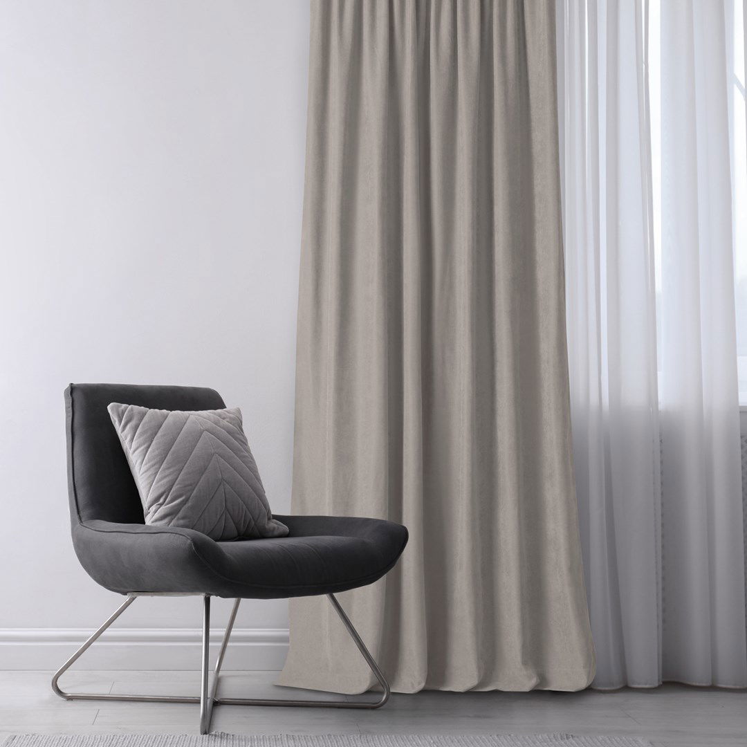 Naktinė užuolaida MILANA CAPPUCCINO PLEAT, 220x225 cm - 4