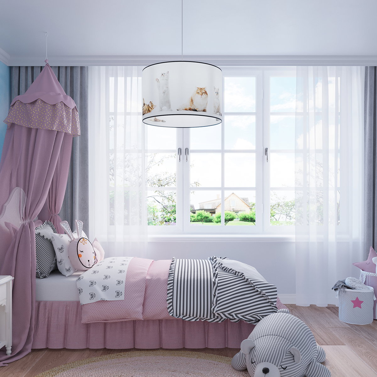 Pakabinamas šviestuvas SOLLUX KITTY 40, 1xE27, max 15 W LED, daugiaspalvis - 8