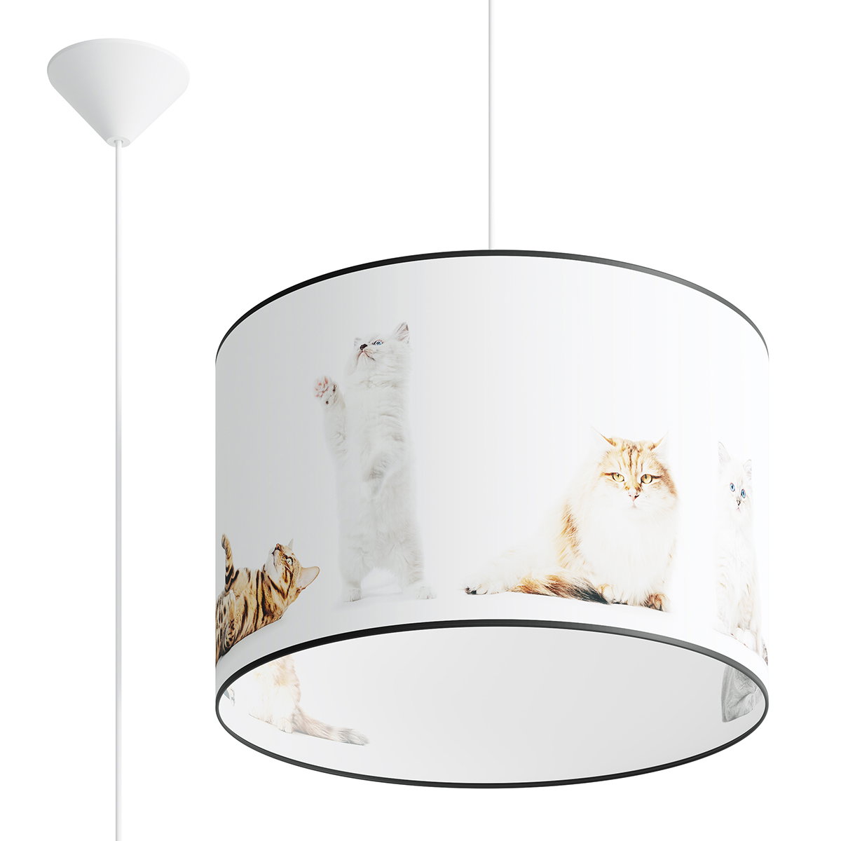 Pakabinamas šviestuvas SOLLUX KITTY 40, 1xE27, max 15 W LED, daugiaspalvis-0