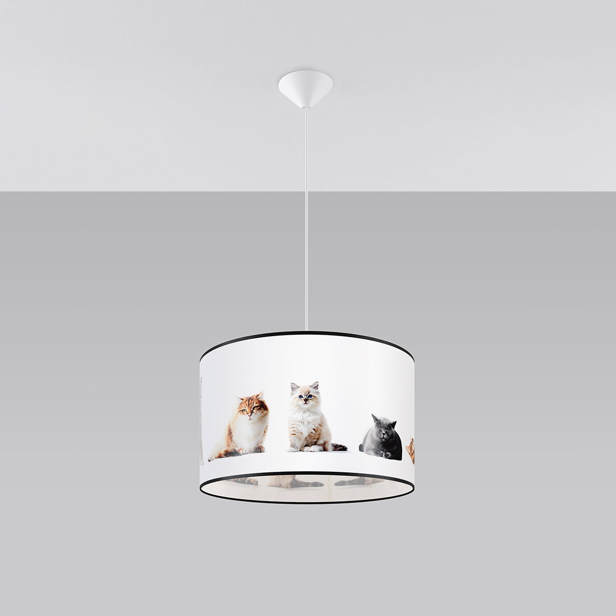 Pakabinamas šviestuvas SOLLUX KITTY 40, 1xE27, max 15 W LED, daugiaspalvis-1