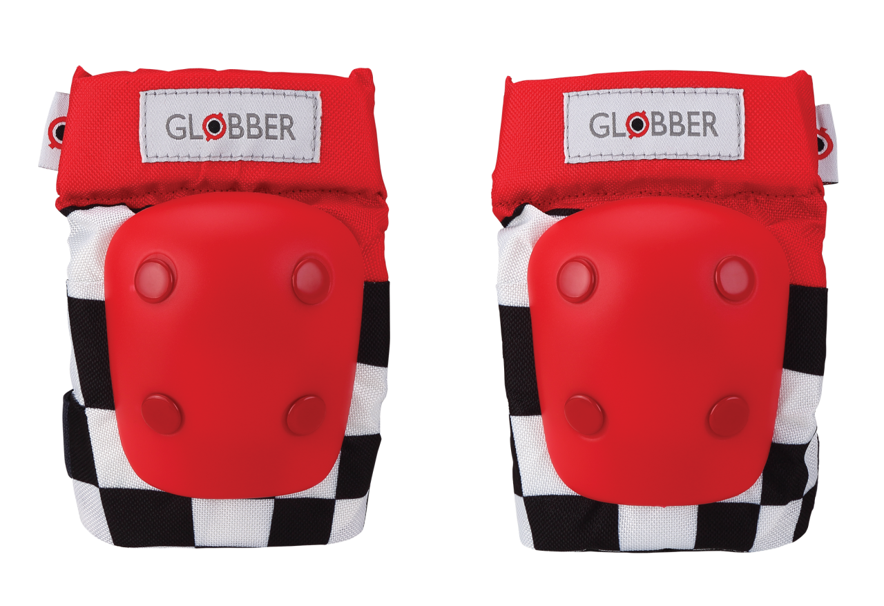 Kelių ir alkūnių apsaugų rinkinys GLOBBER Racing, radonas - 1