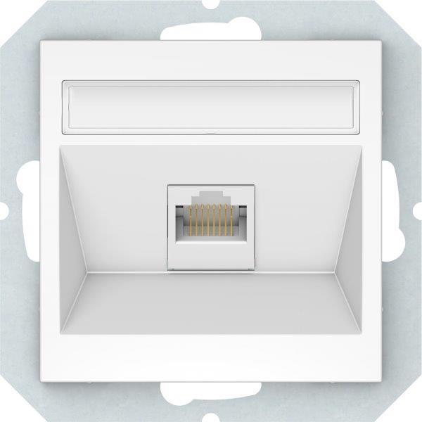 Pらんま1/2VIA Kompiuterio lizdas, be rėmelio Vilma QR1000, 1 x RJ45