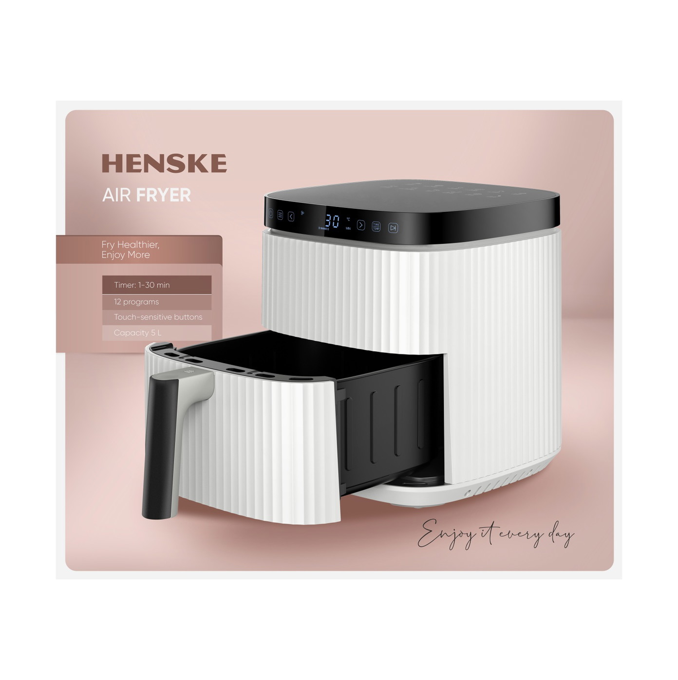 Karšto oro gruzdintuvė HENSKE, 5 L - 3