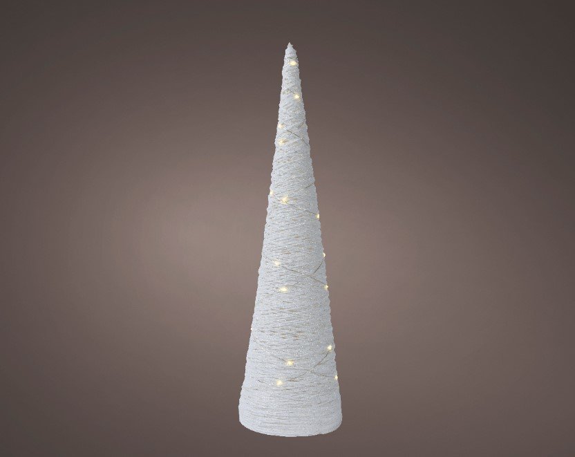 Elektrinė LED dekoracija LUMINEO Paper Cone, 40LED,šilt baltos sp.,3xAA(neįeina),19,5x78cm - 2
