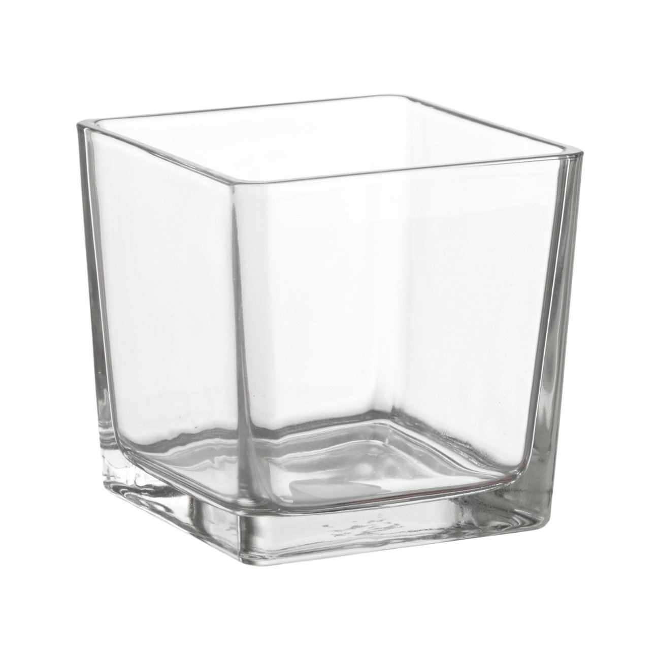 Stiklinė vaza LOTTY, kvadratinė, 12 x 12 cm