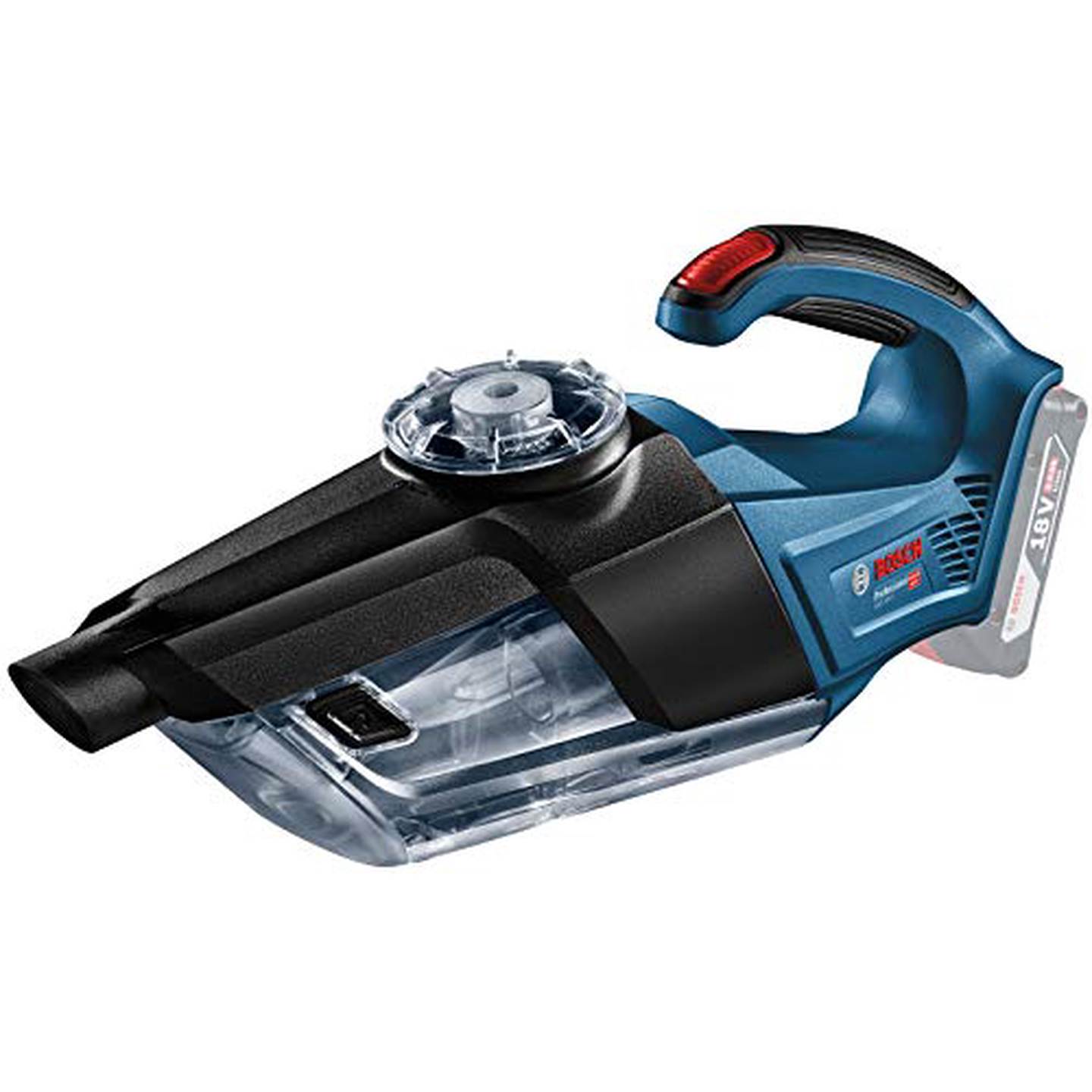 Akumuliatorinis dulkių siurblys BOSCH GAS 18V-1 Solo, 18 V, 60 mbar, 0,7 l, be akumuliatoriaus - 3
