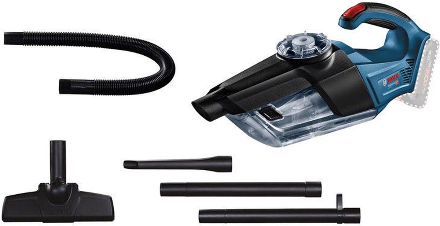 Akumuliatorinis dulkių siurblys BOSCH GAS 18V-1 Solo, 18 V, 60 mbar, 0,7 l, be akumuliatoriaus-0