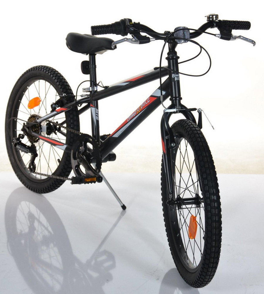 Vaikiškas kalnų dviratis BIMBO VIRUS BOY, 20 dydis, juodos/raudonos sp. - 3