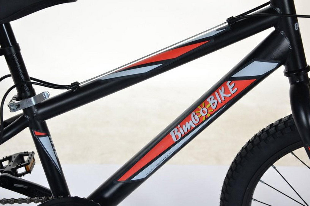 Vaikiškas kalnų dviratis BIMBO VIRUS BOY, 20 dydis, juodos/raudonos sp. - 4