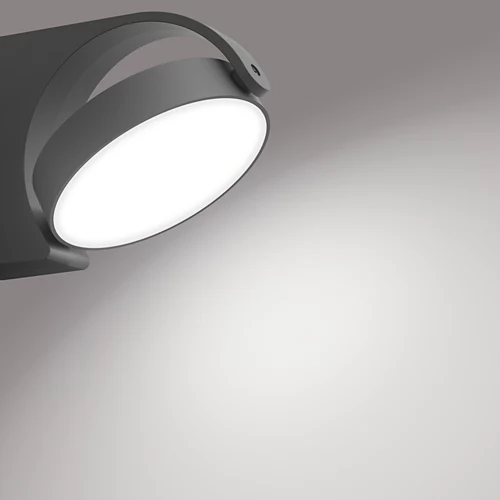 Sieninis LED lauko šviestuvas PHILIPS Mimosa, IP44, 7W, 4000K, 680lm, antracito sp., 11,7x12x17,1 cm - 3
