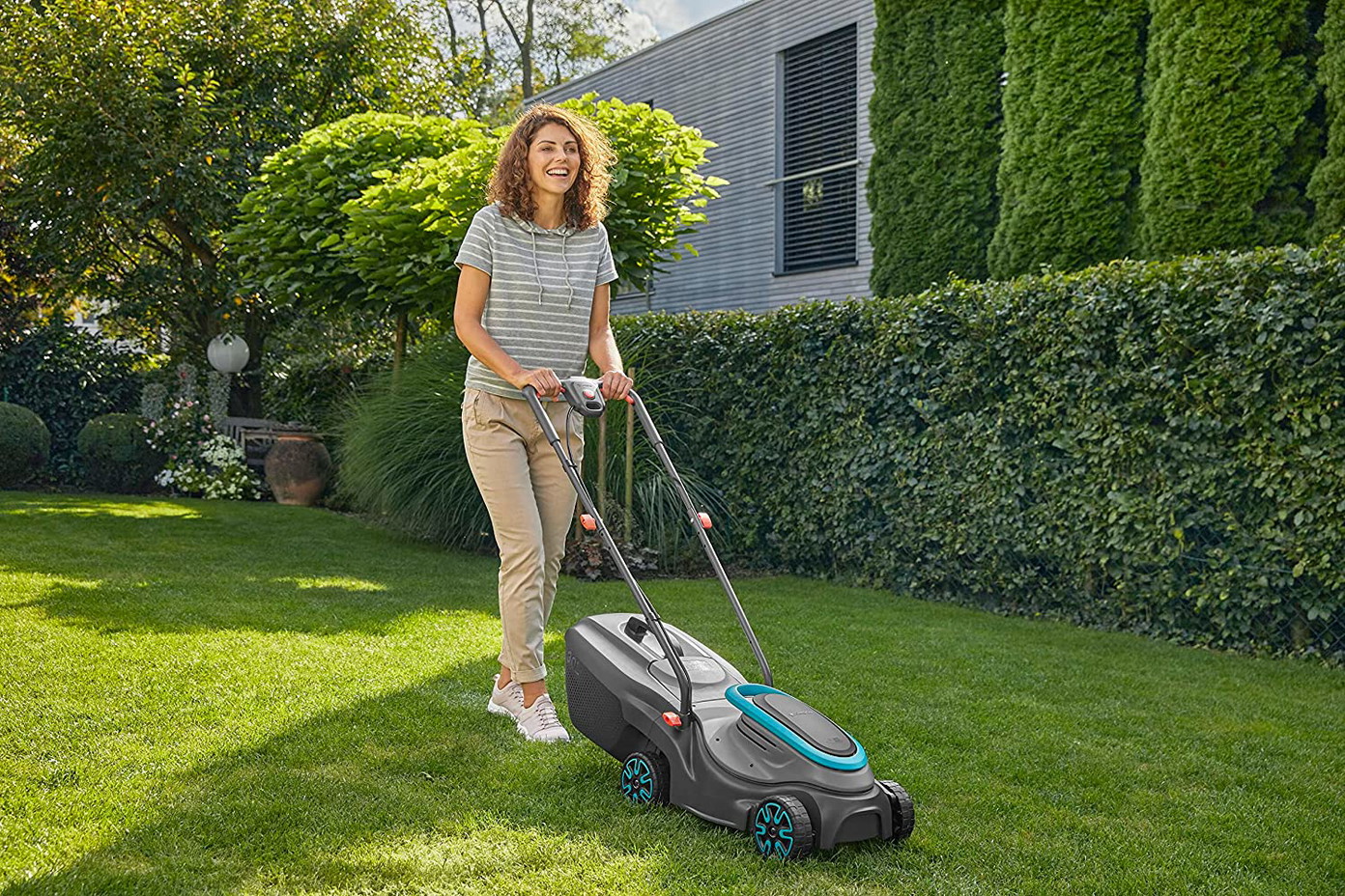 Akumuliatorinė vejapjovė Gardena PowerMax 32/18V P4A, 32 cm, su akumuliatoriumi ir įkrovikliu - 6