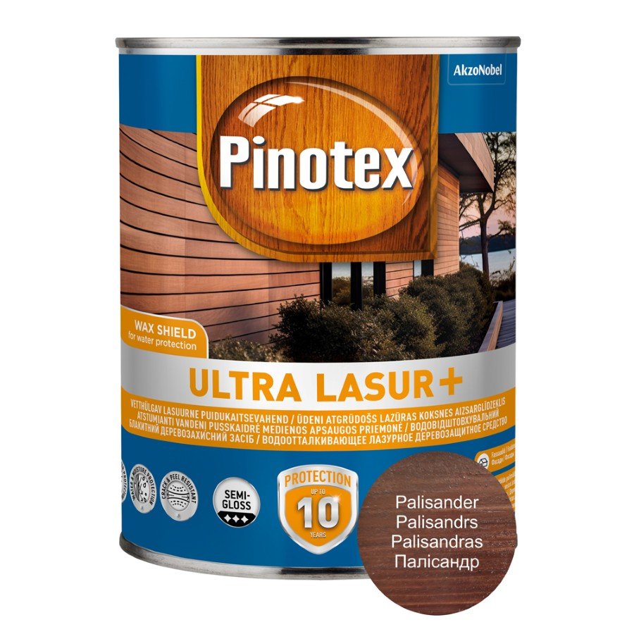 Medienos impregnantas PINOTEX ULTRA LASUR +, palisanderio sp., 1 l-0