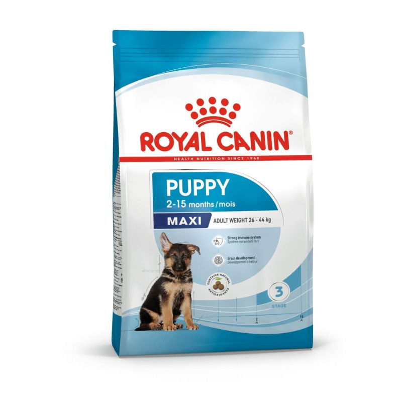 Sausas šunų ėdalas ROYAL CANIN Maxi Puppy, su vištiena ir kiauliena, 1 kg-0