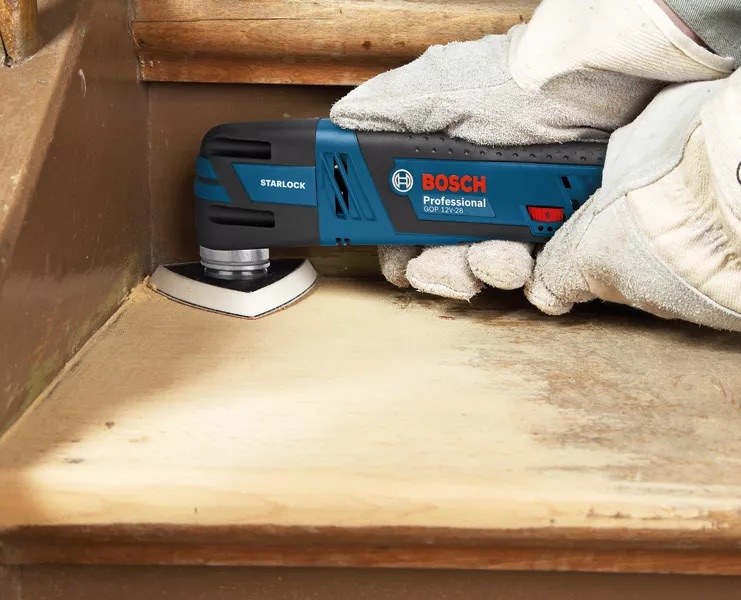 Akumuliatorinis daugiafunkcinis įrankis BOSCH PRO GOP 12V-28, 12 V (2x3,0 Ah, L-BOXX) - 3