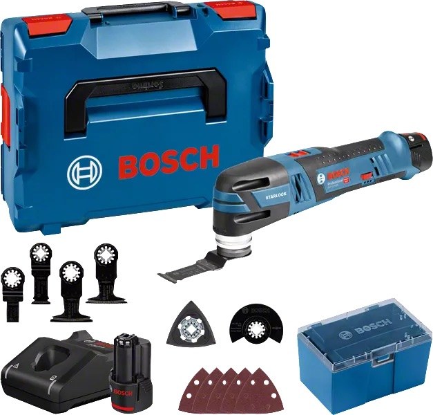 Akumuliatorinis daugiafunkcinis įrankis BOSCH PRO GOP 12V-28, 12 V (2x3,0 Ah, L-BOXX)-1