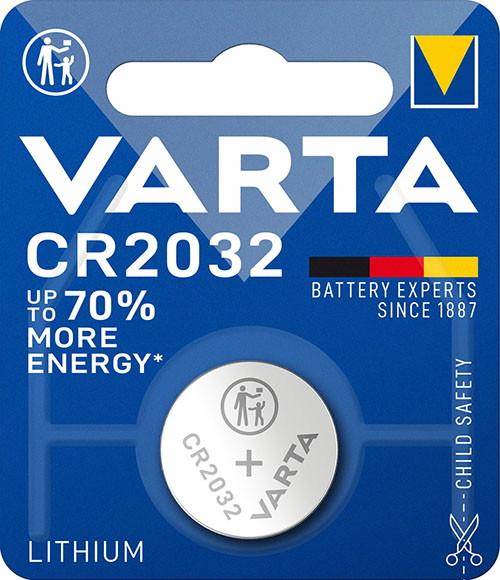 Elementai VARTA, CR2032, ličio, 1 vnt-0