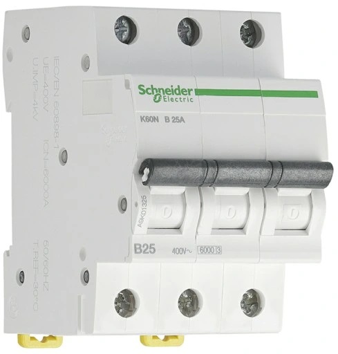Automatinis jungiklis SCHNEIDER, 3P, B, 25A; A9K01325-0