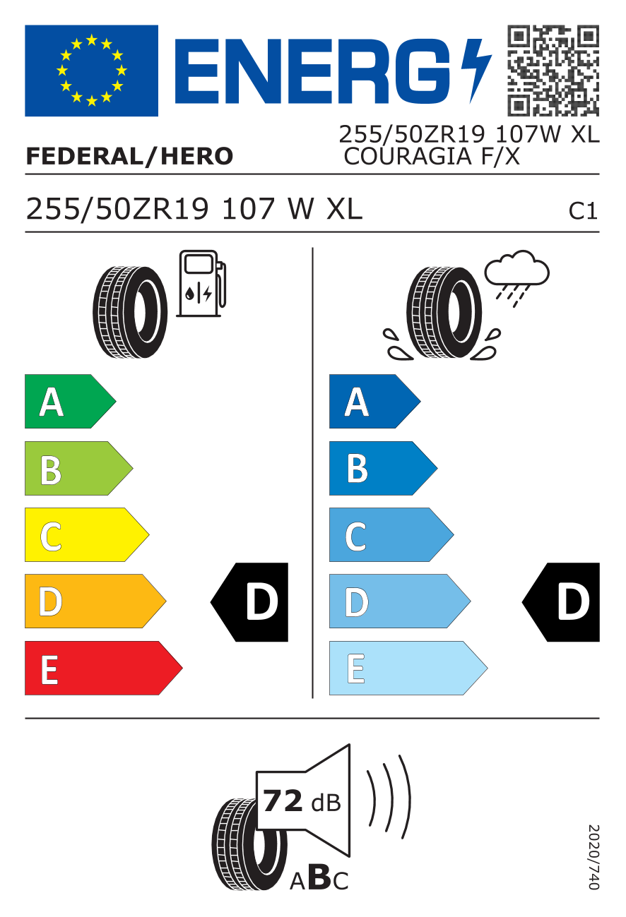 Federal Couragia F/X 255/50 R19 107 W - 2