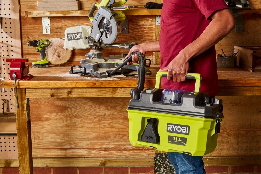 Akumuliatorinis dulkių siurblys RYOBI ONE+ RV1811-0, 18 V, 1500 L/min, 11 l, be akumuliatoriaus - 3