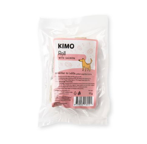 Skanėstas šunims KIMO, su lašiša, 90 g - 2