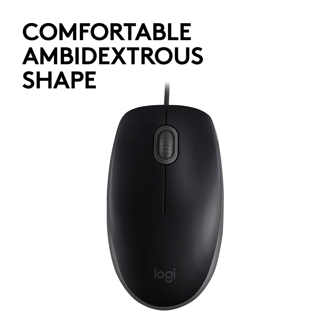 Kompiuterio pelė Logitech B110 Silent, juoda - 4