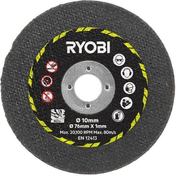 Pjovimo diskų rinkinys RYOBI RAKCOT03, 76 x 10 mm, metalui, plytelėms, plastikui, 3 vnt. - 2