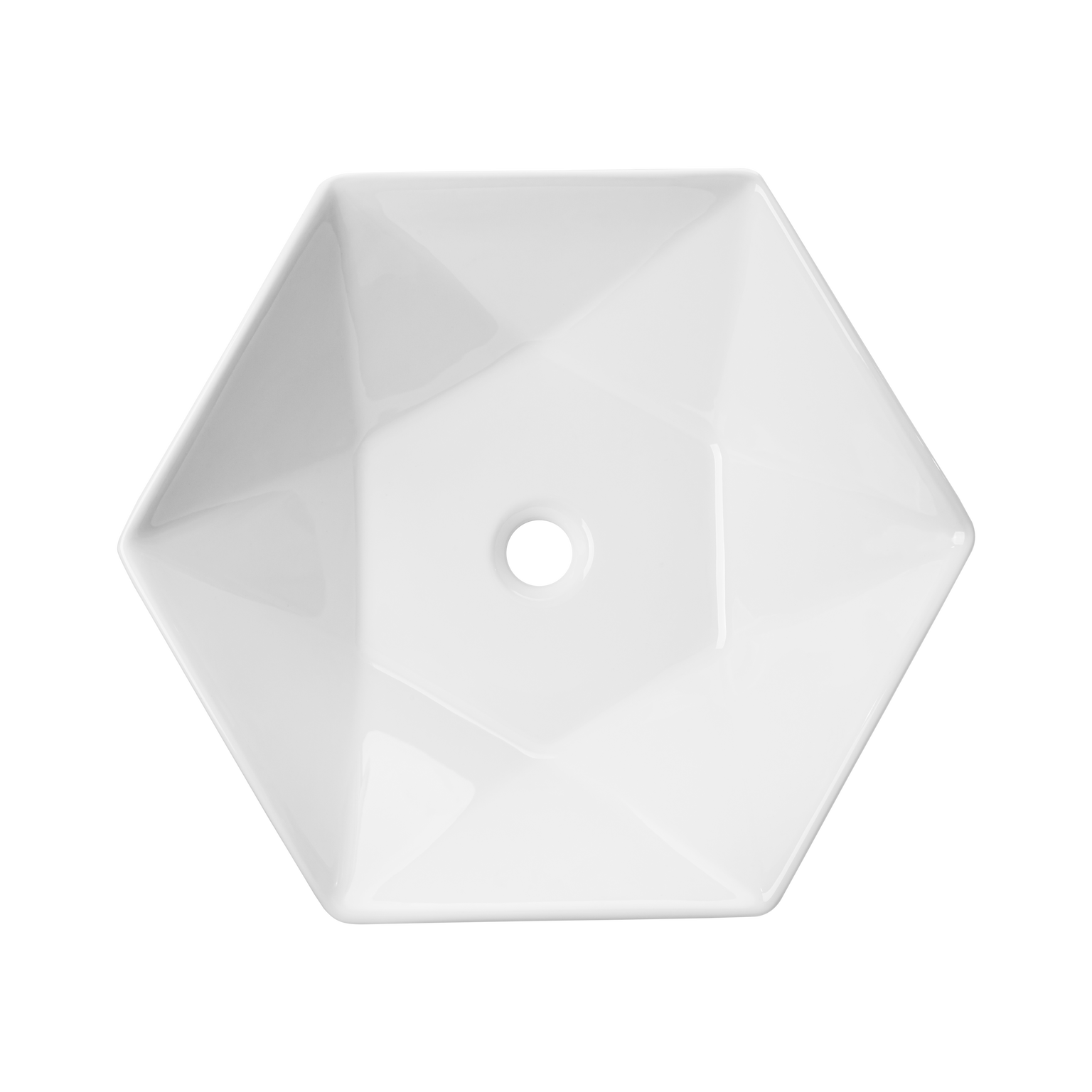 Vonios praustuvas Invena Naksos, keramika, 53.5 cm x 46.5 cm x 14.5 cm, balta-1