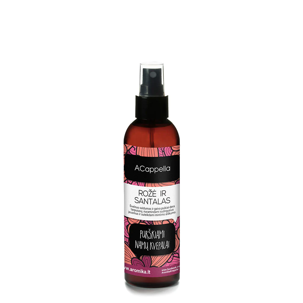 Purškiamas namų kvapas ACappella Rožė ir santalas, 200 ml