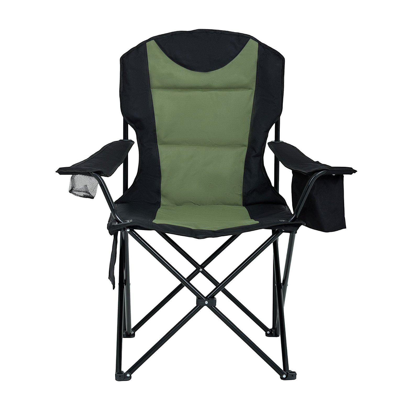 Turistinė kėdė FOTYN, juoda/žalia-1