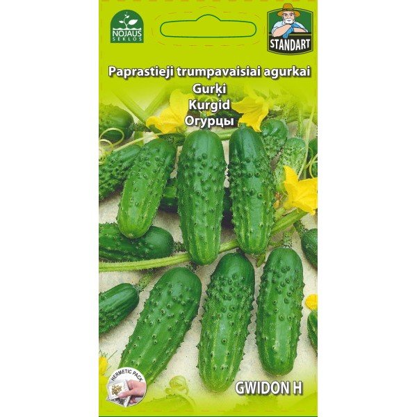 Paprastųjų trumpavaisių agurkų sėklos GWIDON H, 1 g
