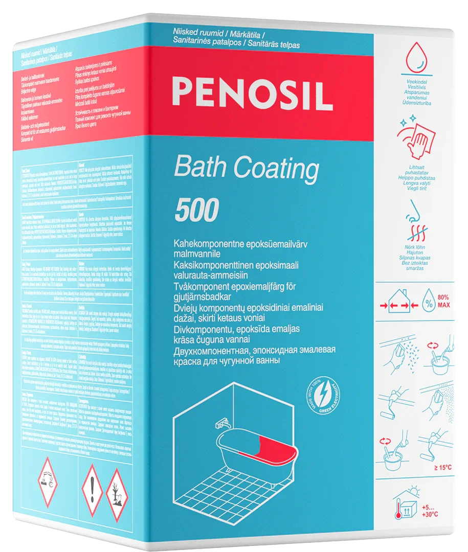Ketaus vonių atnaujinimo rinkinys PENOSIL BATH COATING 500, 960 g