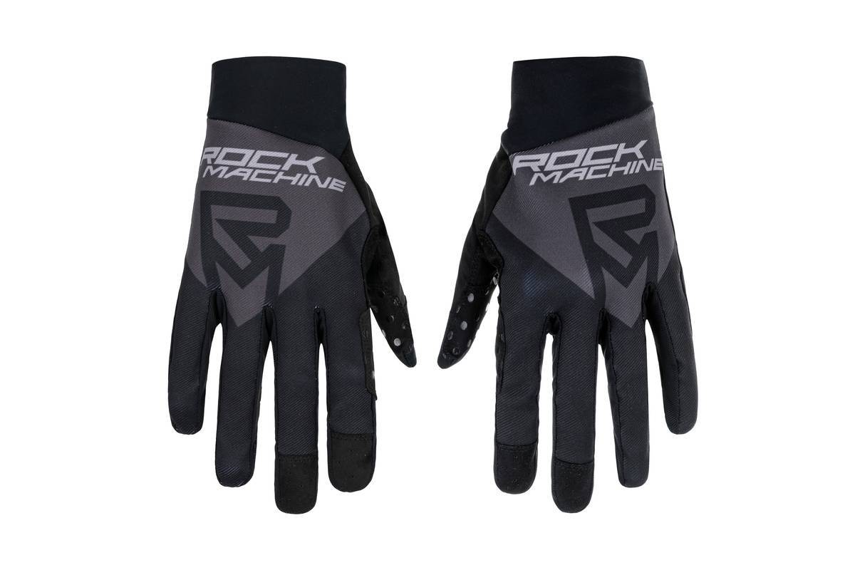Dviratininko pirštinės RACE GLOVES FF, L dydis, juodos/pilkos sp.-0