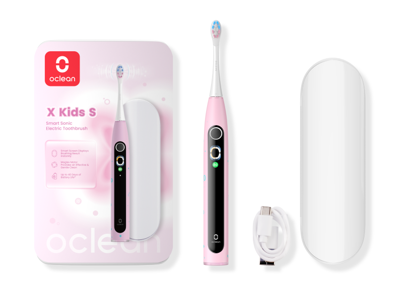 Elektrinis dantų šepetėlis OCLEAN X Kids S, rožinės spalvos - 3