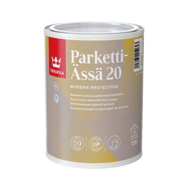 Medinių grindų lakas TIKKURILA PARKETTI ASSA 20, pusiau matinis, 1 l-0