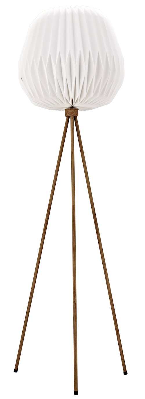 Toršeras G.LUX GH-ORIGAMI, 1xE27, popierius/metalas, baltos/medžio sp, ø54x165cm-0