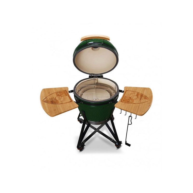 Keramikinė kepsninė KAMADO BONO Žalgiris Edition, 21", 55 cm, žalios sp.-1