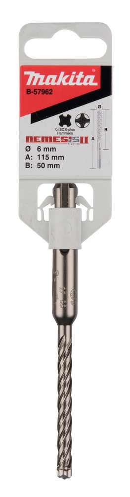 Armuoto betono grąžtas MAKITA Nemesis II, 6 x 50/115, SDS-Plus - 3