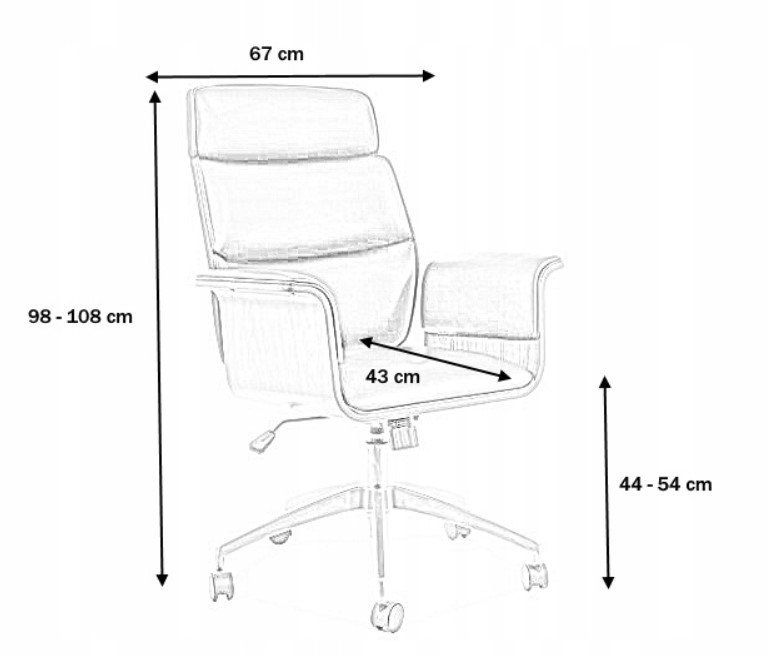 Biuro kėdė OREGON, juoda - 2