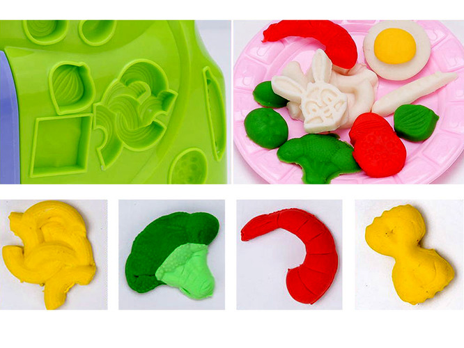 Plastikinės masės rinkinys su formelėmis - 5