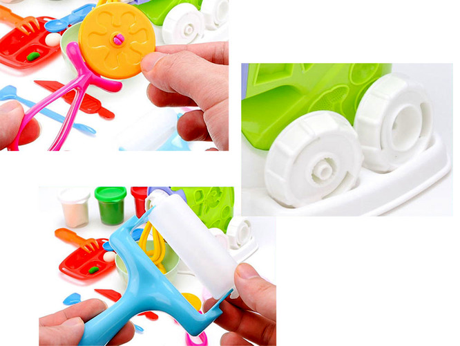 Plastikinės masės rinkinys su formelėmis - 3