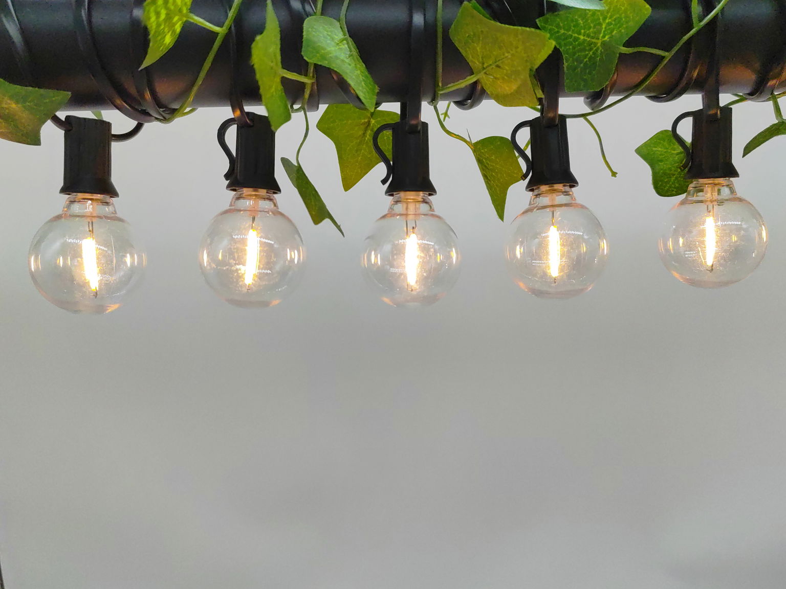 El. lauko girlianda PARTY BULBS FILAMENT, IP44, G45, 30 LED, šiltai baltos sp., 14,5 m-1