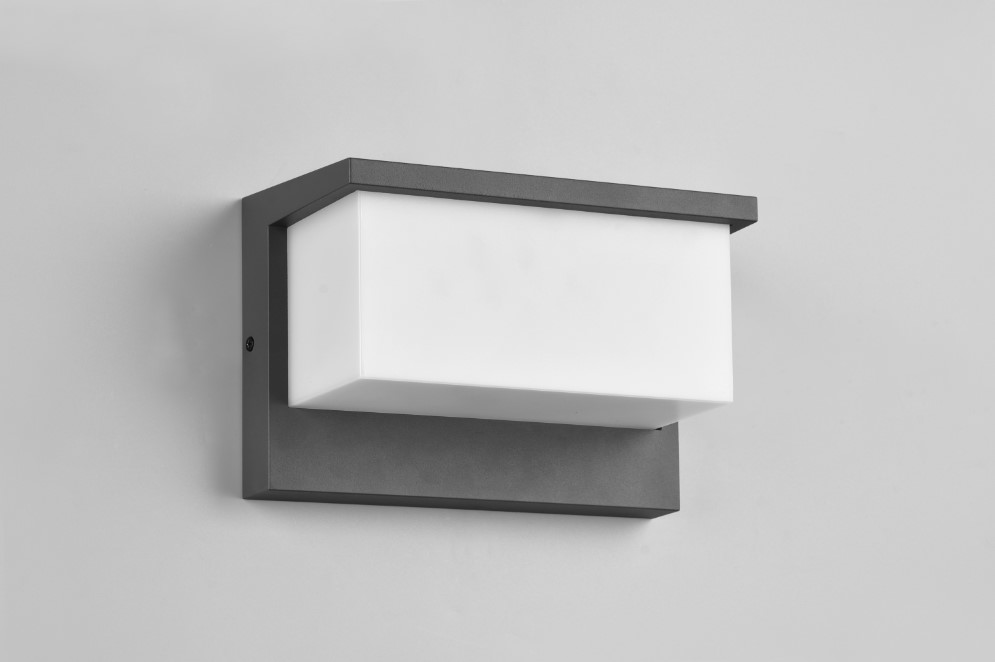 Sieninis LED lauko šviestuvas TRIO Nestos, IP54,13W, 3000 K, 1300 lm, antracito sp, 23 x h15 cm-0
